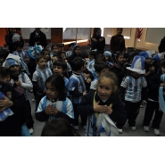 Festejos por el Día de la Bandera con los niños de Jardín